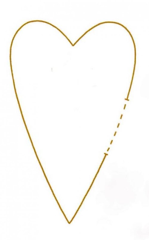 Сердце шаблон