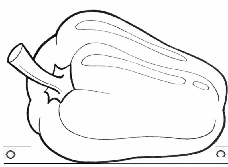 Раскраска овощи кабачок