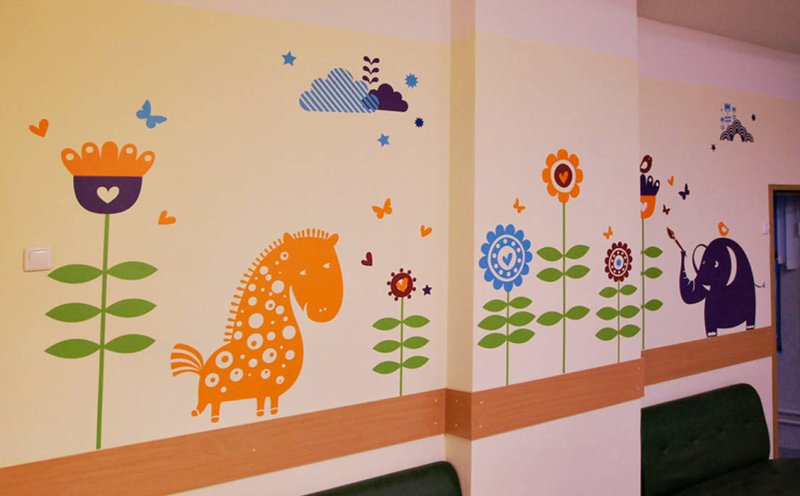 Декор стен в ДОУ