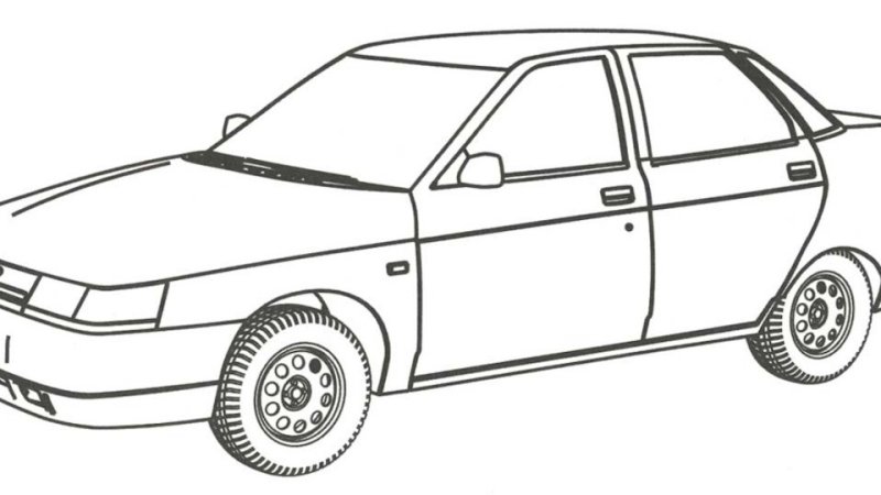 ВАЗ 2110-2112 раскраска