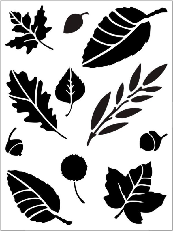 Трафареты "листья"