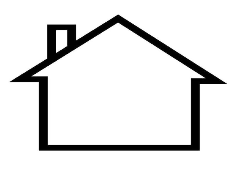 Домик силуэт