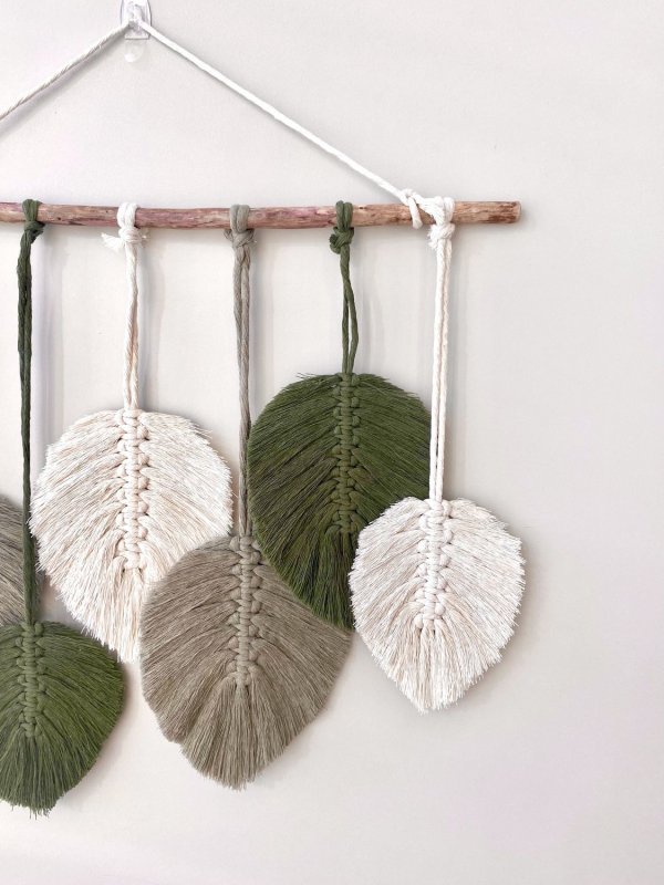 Листик макраме