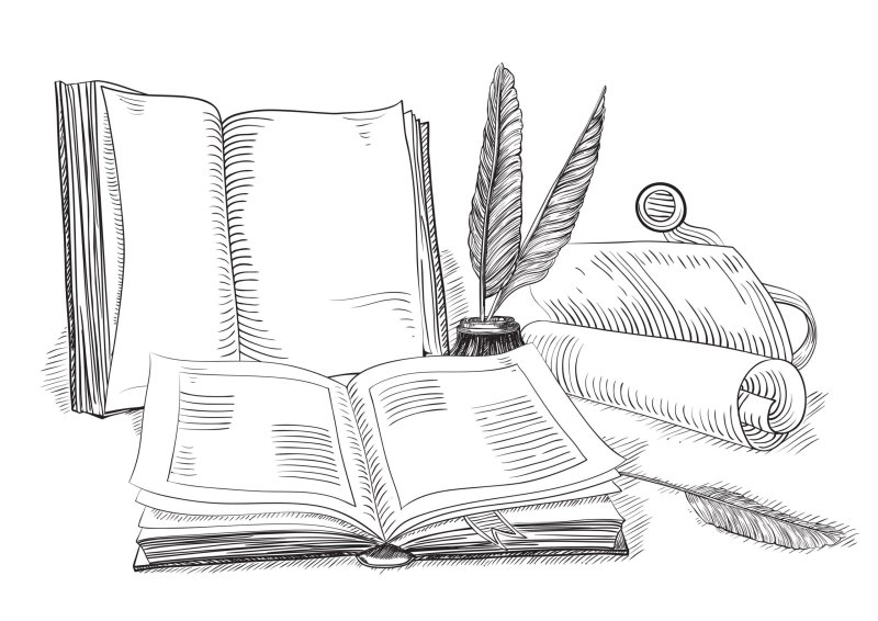 Книга с пером