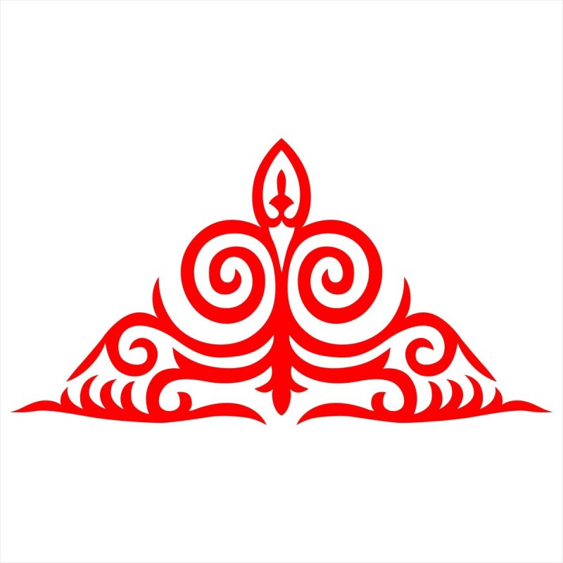 Национальные киргизские узоры вектор