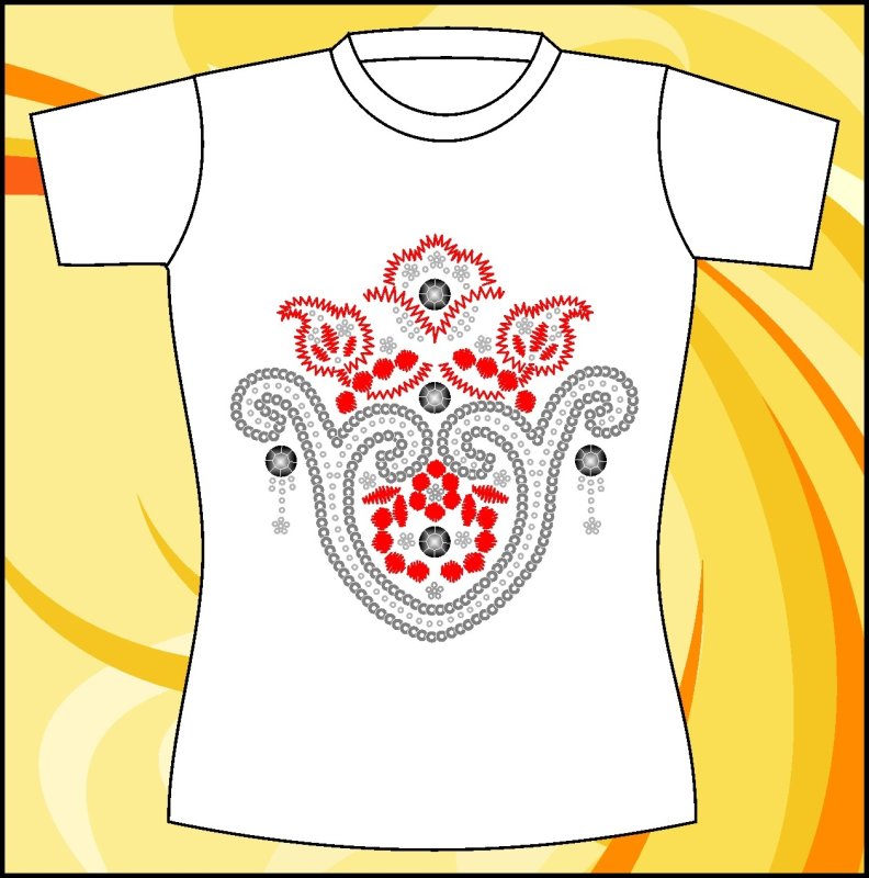 Футболка узоры