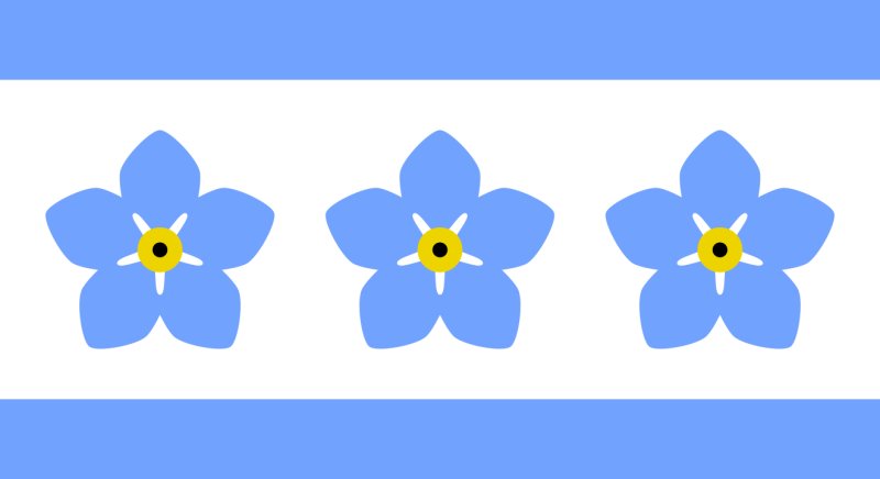 Яркие цветы для вырезания