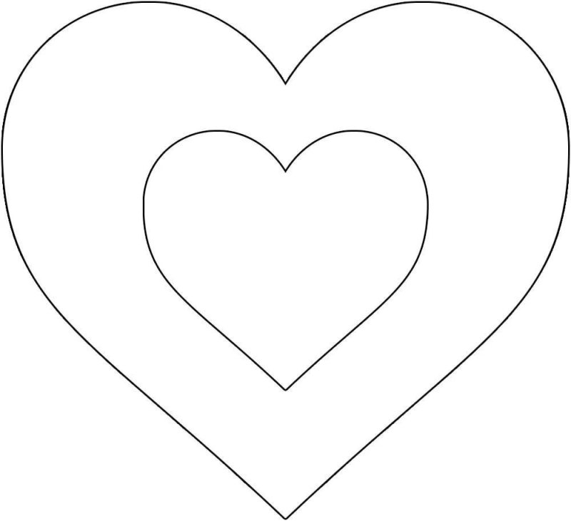 Сердечко контурное