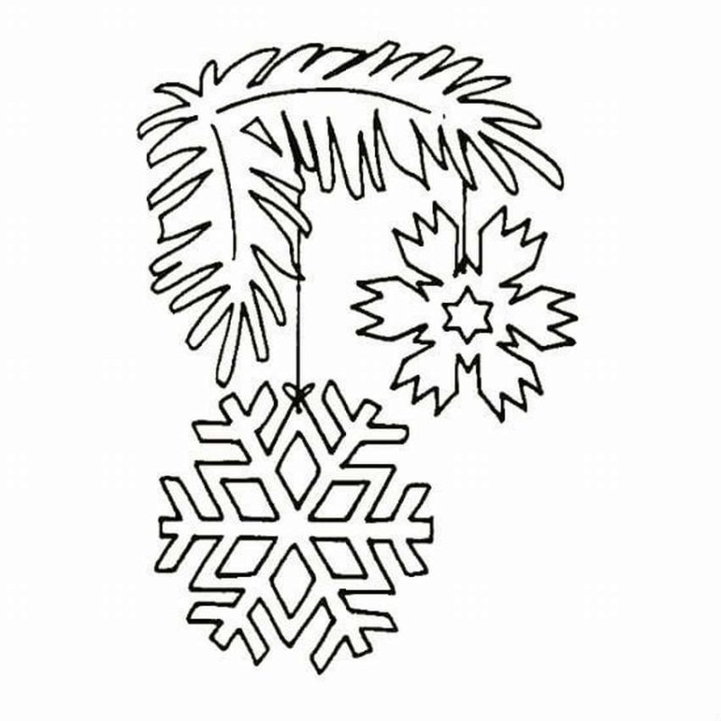 Трафареты на новый год для вырезания на окно