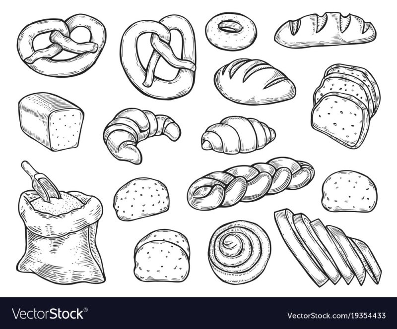 Булочка рисунок