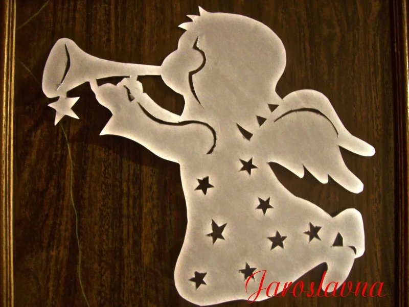 Ангелы для украшения окон