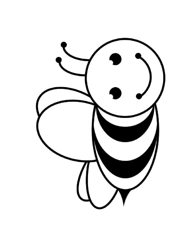 Трафарет пчелы для торта
