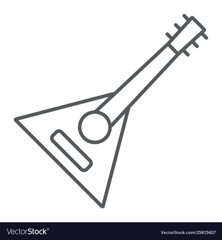 Балалайка раскраска