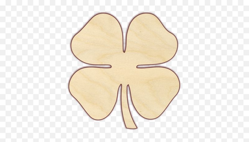 Лист клевера шаблон