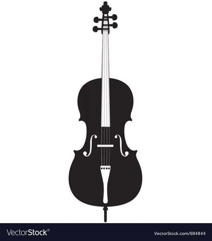 Виолончель рисунок
