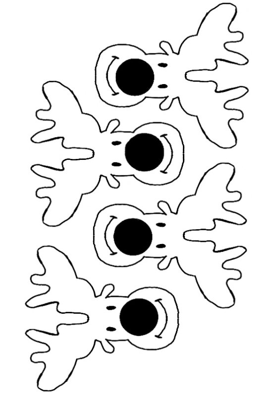 Трафарет для чупачувсов на новый год