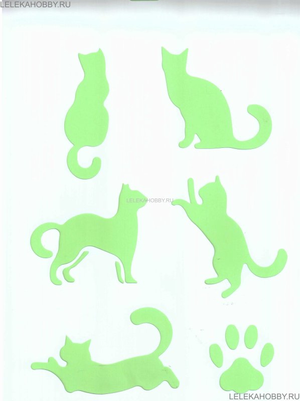 Трафареты из прозрачного пластика животные