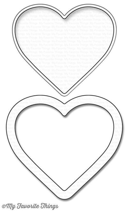 Трафарет сердечко для торта