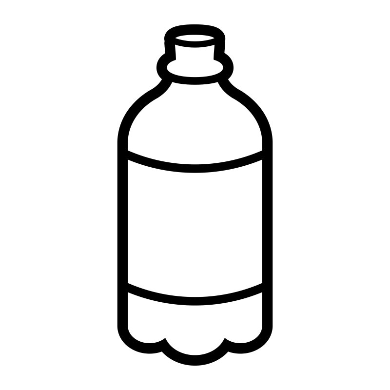 Бутылка пластиковая контур