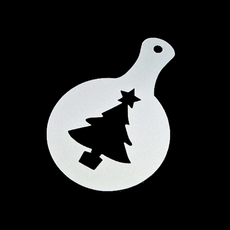 Трафарет елочка для торта