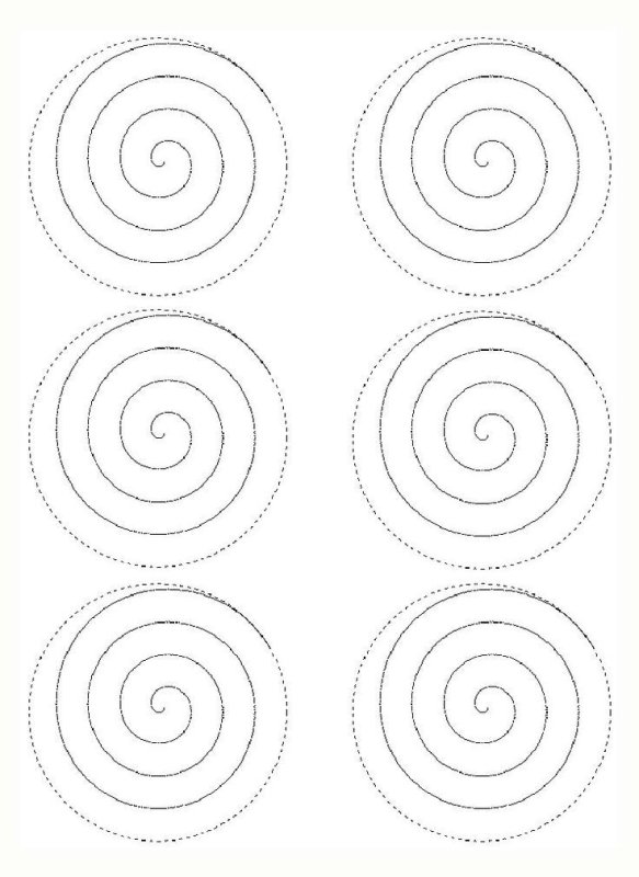 Спираль трафарет
