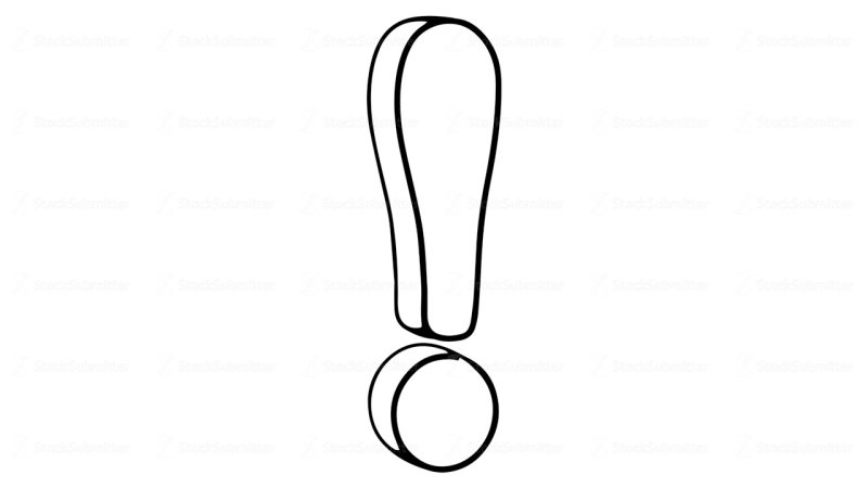 Восклицательный знак раскраска