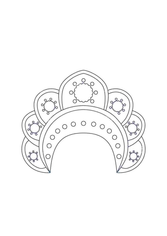 Кокошник эскиз