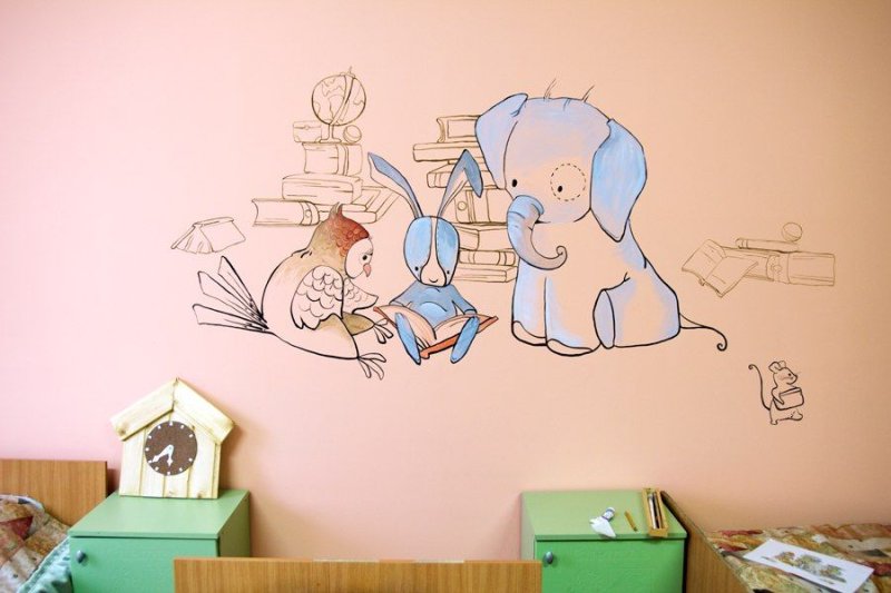 Роспись стен для детей