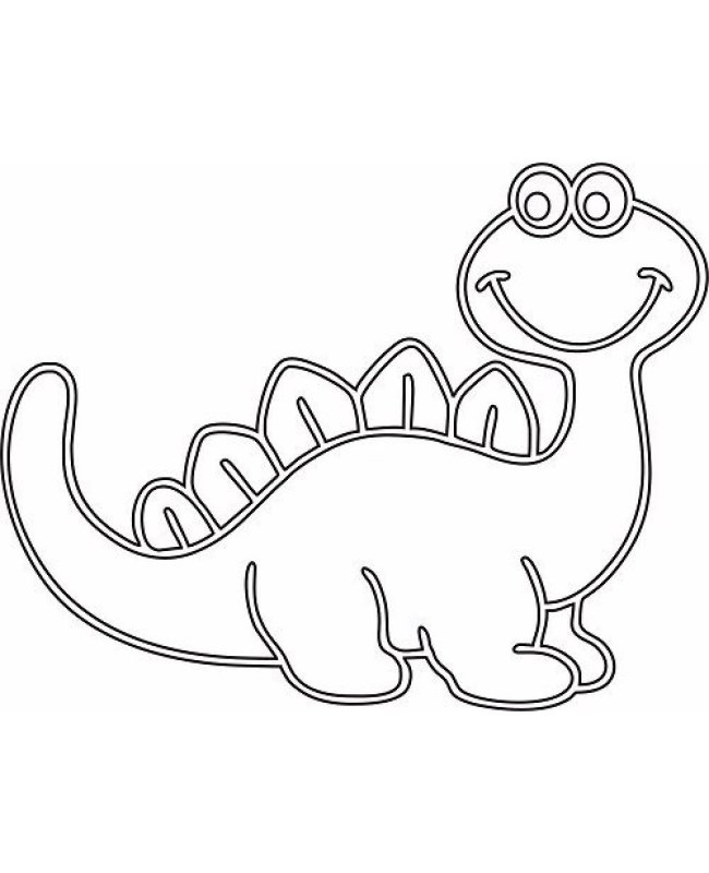 Трафарет для рисования для детей динозавр