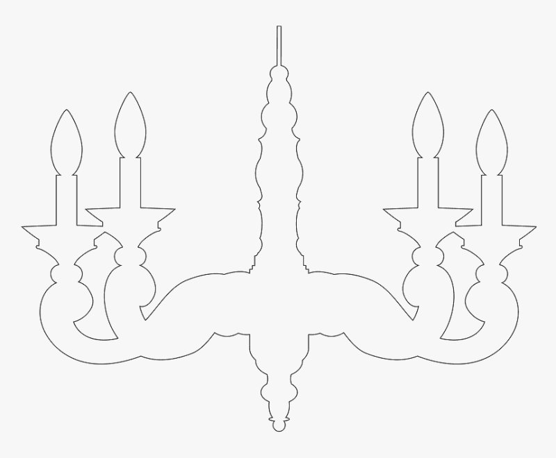 Канделябр из картона