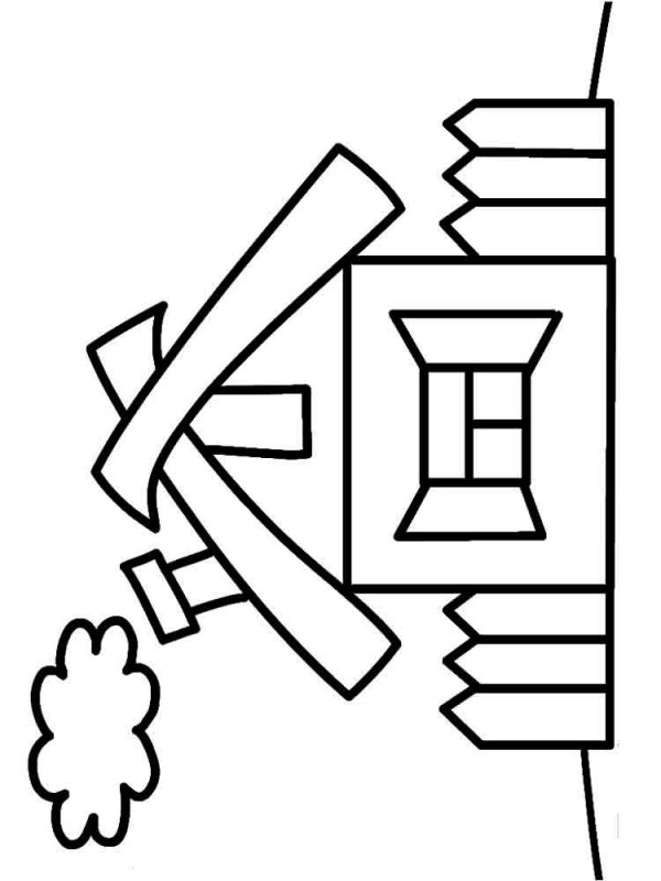 Домик с забором раскраска для детей