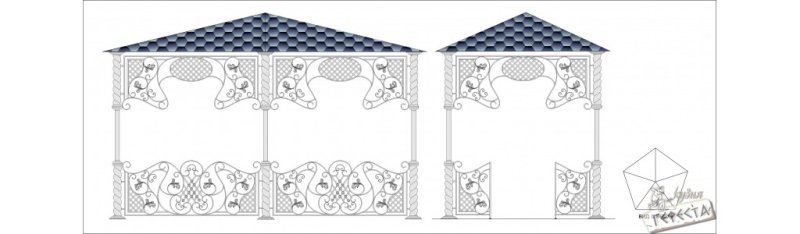 Развертка беседки
