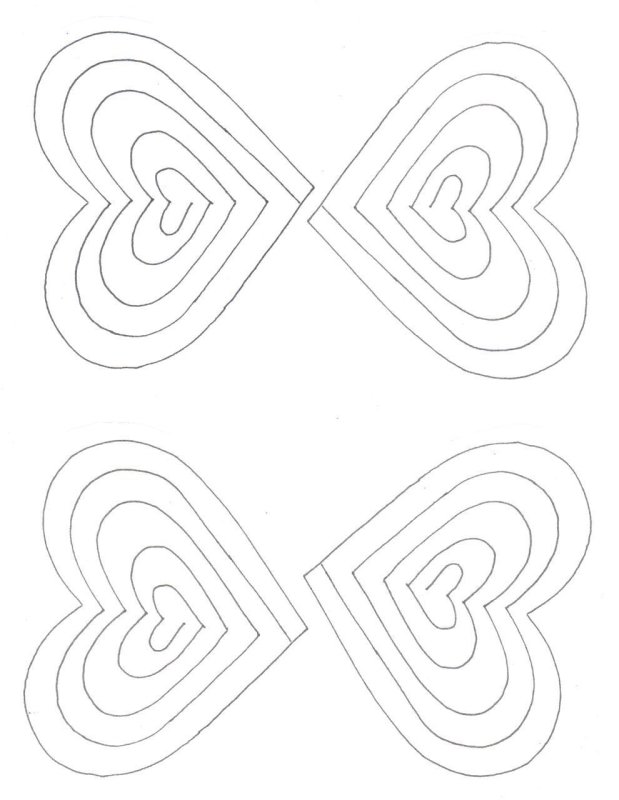 Трафарет спиралька