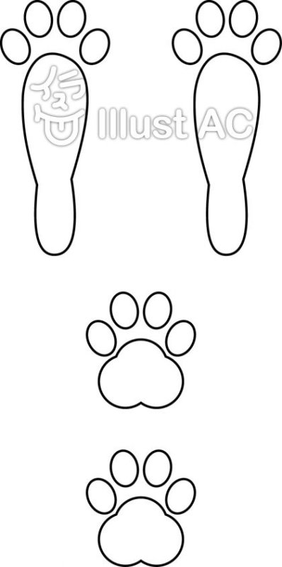 Трафарет лапки