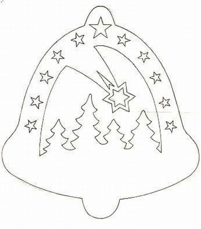 Трафареты на окна новогодние