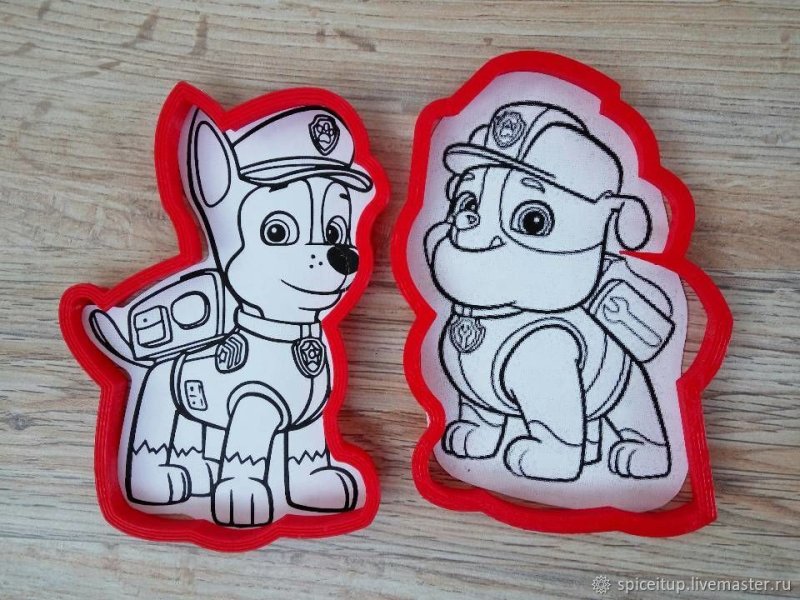 Формочки Щенячий патруль для пластилина