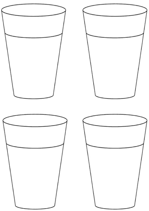 Раскраска стаканчик
