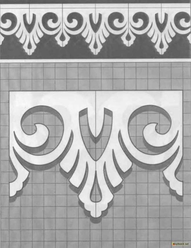 Наличники домовая пропильная резьба чертёж