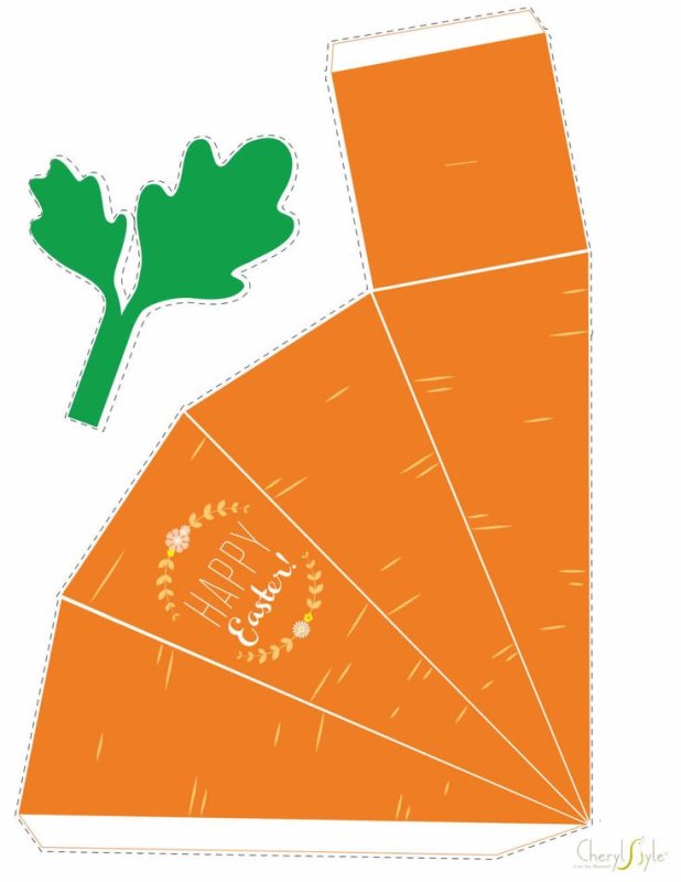 Морковь из бумаги