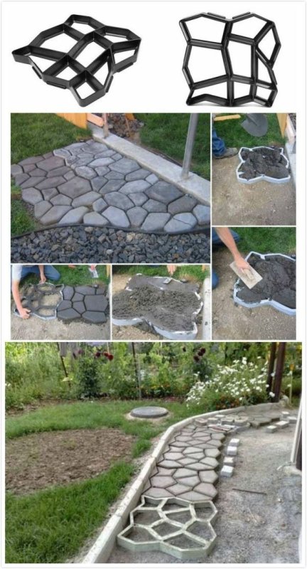 Пластиковые формы для садовых дорожек