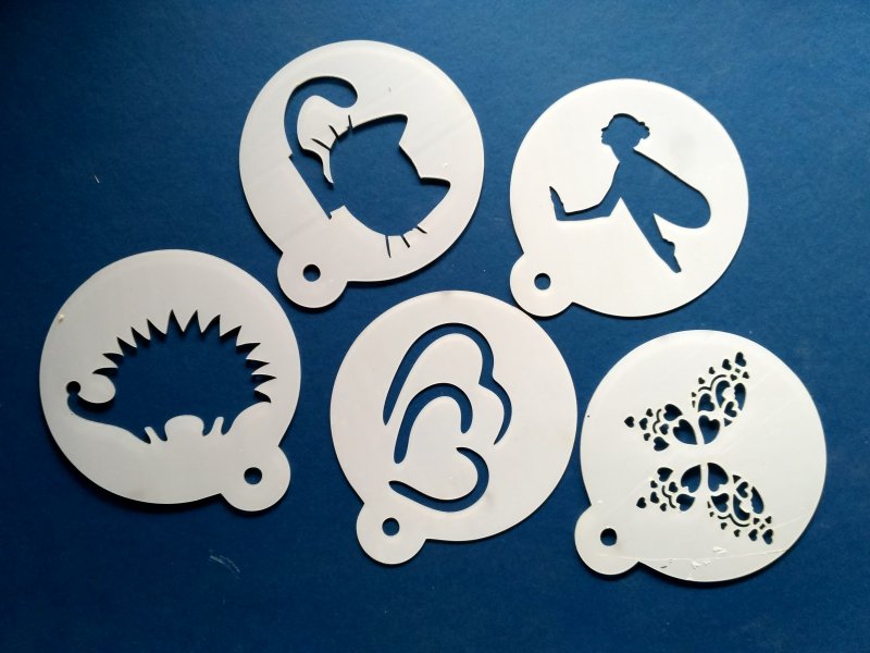 Трафареты для кофе шаблоны