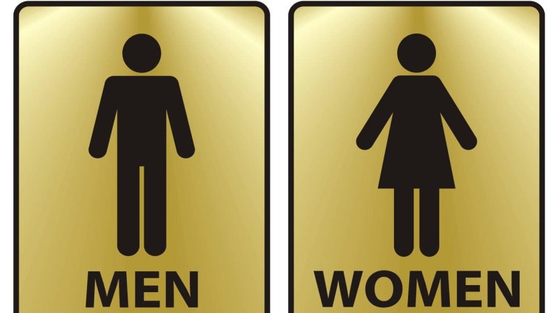 Табличка мужской и женский