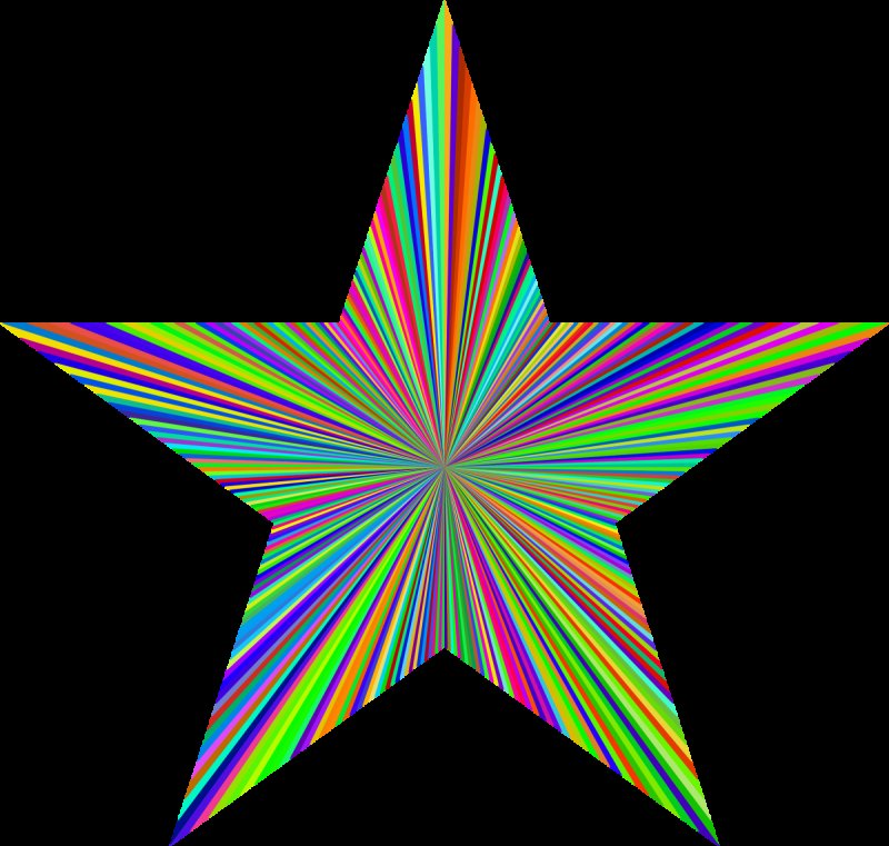 Красивые цветные звезды