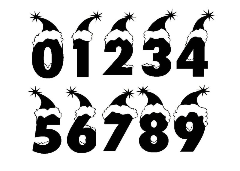 Красивые цифры для вырезания