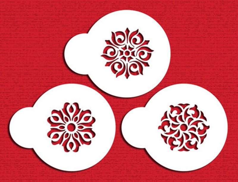 Новогодние трафареты для торта