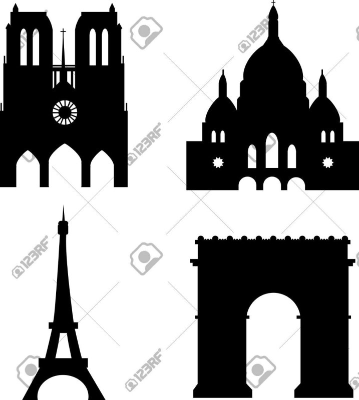 Собор Парижской Богоматери силуэт