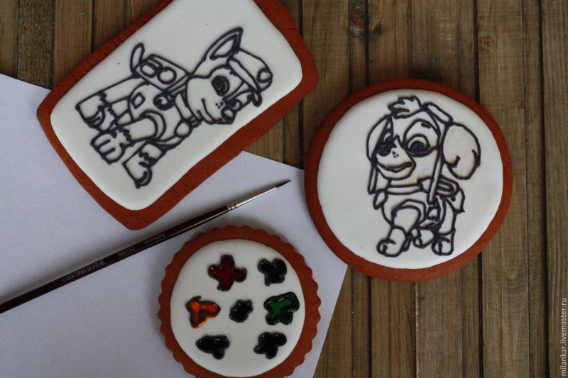 Имбирные пряники Щенячий патруль