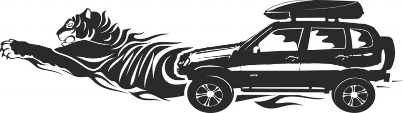 Нива 4х4 вектор