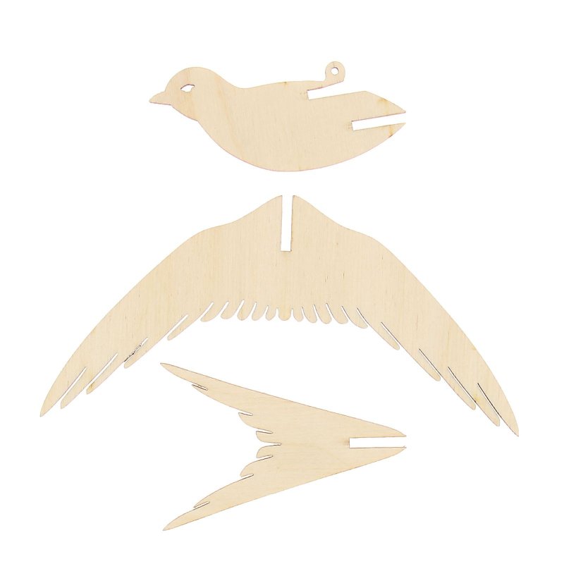 Объемная птица из фанеры