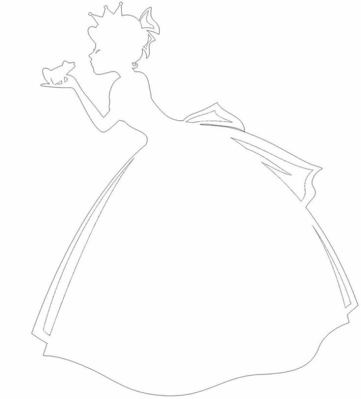 Трафарет принцессы